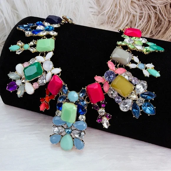 Natasha jewelry Nordstrom 2025 runway Multicolor Statement Necklace - Picture 7 of 9